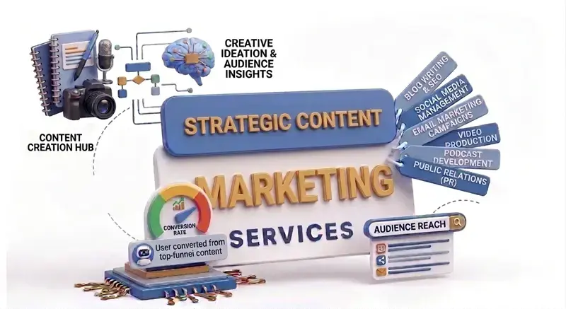 Content strategy development and editorial planning