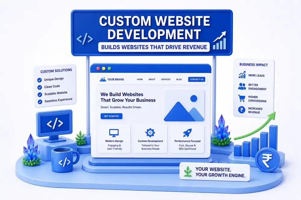 Custom website development for business growth