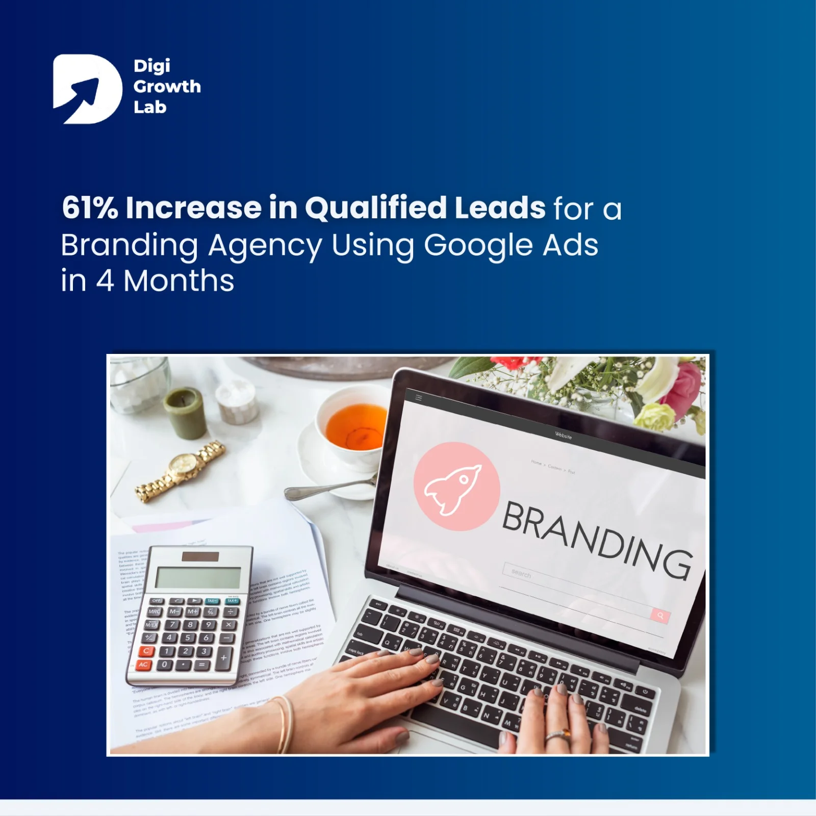 61% Increase in Qualified Leads for a Branding Agency Using Google Ads in 4 Months