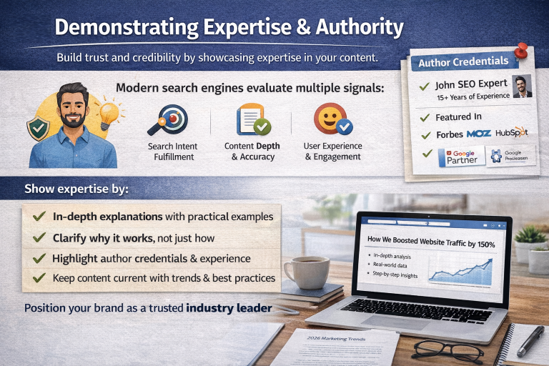 Demonstrating Expertise & Authority