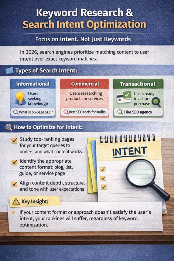 Keyword Research & Search Intent Optimization