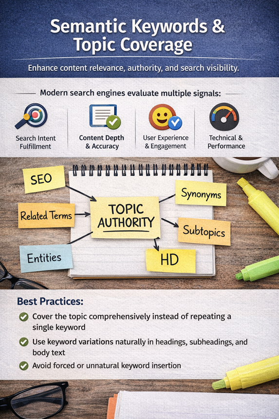 mantic Keywords & Topic Coverage
